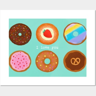 This is a beautiful drawing of a box of donuts. What is your favourite? I love strawberry and fresh cream donuts. Posters and Art